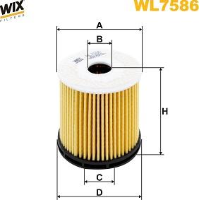 WIX Filters WL7586 - Масляный фильтр avtokuzovplus.com.ua