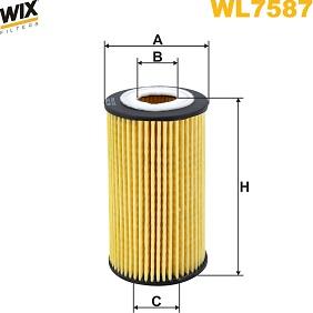 WIX Filters WL7587 - Масляный фильтр avtokuzovplus.com.ua