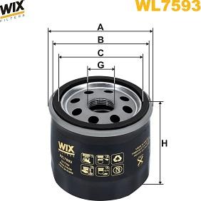 WIX Filters WL7593 - Масляний фільтр autocars.com.ua