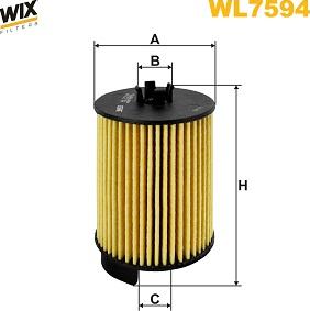 WIX Filters WL7594 - Масляний фільтр autocars.com.ua