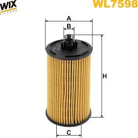 WIX Filters WL7598 - Масляный фильтр autodnr.net