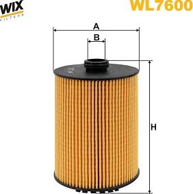 WIX Filters WL7600 - Фільтр оливи autocars.com.ua