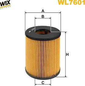 WIX Filters WL7601 - Масляний фільтр autocars.com.ua