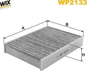 WIX Filters WP2133 - Фільтр, повітря у внутрішній простір autocars.com.ua