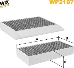 WIX Filters WP2197 - Фільтр, повітря у внутрішній простір autocars.com.ua