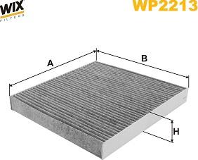 WIX Filters WP2213 - Фільтр, повітря у внутрішній простір autocars.com.ua