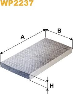 WIX Filters WP2237 - Фільтр, повітря у внутрішній простір autocars.com.ua