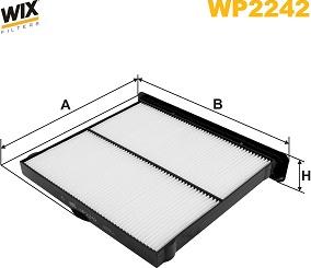 WIX Filters WP2242 - Фільтр, повітря у внутрішній простір autocars.com.ua
