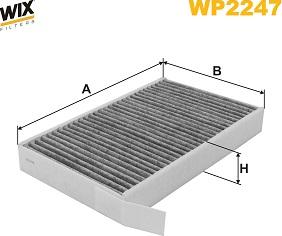 WIX Filters WP2247 - Фільтр, повітря у внутрішній простір autocars.com.ua