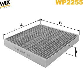 WIX Filters WP2255 - Фільтр, повітря у внутрішній простір autocars.com.ua