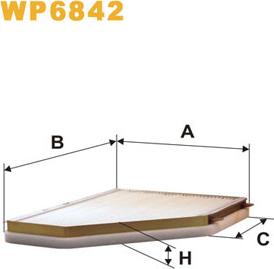 WIX Filters WP6842 - Фильтр воздуха в салоне avtokuzovplus.com.ua