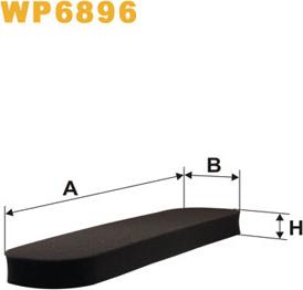 WIX Filters WP6896 - Фільтр, повітря у внутрішній простір autocars.com.ua