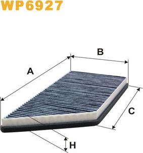 WIX Filters WP6927 - Фильтр воздуха в салоне avtokuzovplus.com.ua