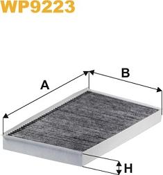 WIX Filters WP9223 - Фільтр, повітря у внутрішній простір autocars.com.ua