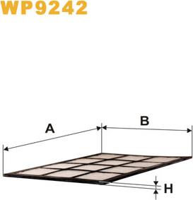 WIX Filters WP9242 - Фільтр, повітря у внутрішній простір autocars.com.ua