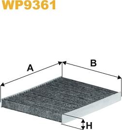 WIX Filters WP9361 - Фільтр, повітря у внутрішній простір autocars.com.ua