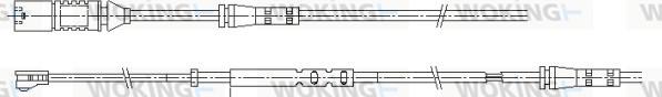 Woking 001160 - Сигнализатор, износ тормозных колодок autodnr.net
