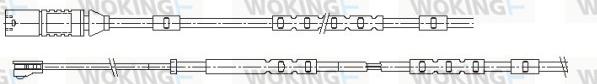 Woking 001161 - Сигнализатор, износ тормозных колодок autodnr.net