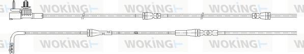 Woking 001169 - Сигналізатор, знос гальмівних колодок autocars.com.ua