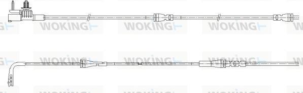 Woking 001171 - Сигнализатор, износ тормозных колодок avtokuzovplus.com.ua