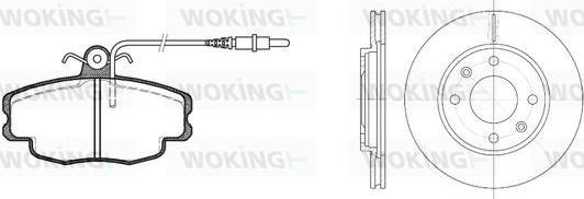 Woking 80413.03 - Дисковый тормозной механизм, комплект avtokuzovplus.com.ua