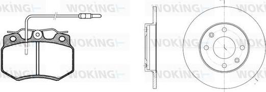 Woking 80703.00 - Дисковый тормозной механизм, комплект avtokuzovplus.com.ua