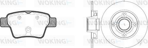 Woking 810383.00 - Дисковый тормозной механизм, комплект avtokuzovplus.com.ua