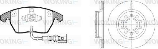Woking 811303.04 - Дисковый тормозной механизм, комплект avtokuzovplus.com.ua