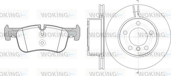 Woking 815783.00 - Комплект гальм, дисковий гальмівний механізм autocars.com.ua