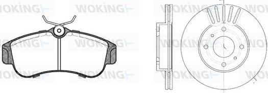 Woking 82203.00 - Дисковый тормозной механизм, комплект avtokuzovplus.com.ua