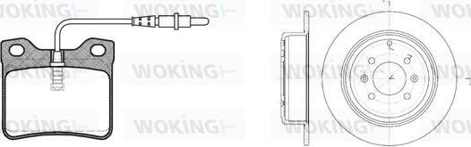 Woking 82213.00 - Дисковый тормозной механизм, комплект avtokuzovplus.com.ua