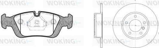 Woking 82843.00 - Дисковый тормозной механизм, комплект autodnr.net
