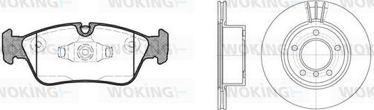 Woking 82843.03 - Дисковый тормозной механизм, комплект avtokuzovplus.com.ua