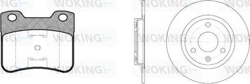 Woking 83473.01 - Дисковый тормозной механизм, комплект autodnr.net