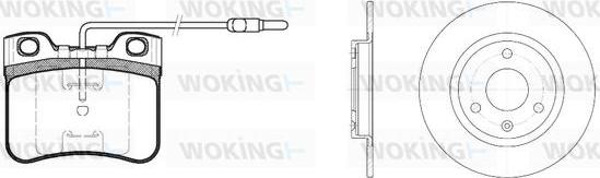 Woking 83473.02 - Дисковый тормозной механизм, комплект autodnr.net