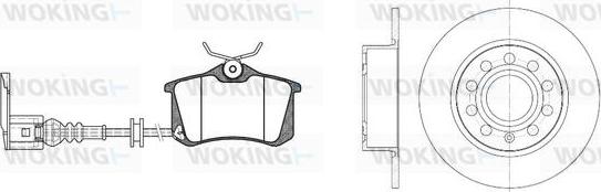 Woking 83633.09 - Комплект гальм, дисковий гальмівний механізм autocars.com.ua