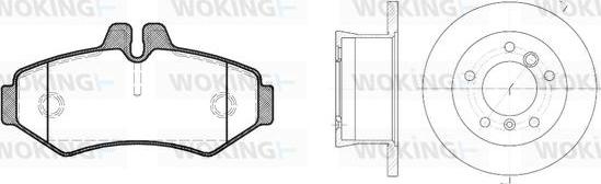 Woking 86333.01 - Дисковый тормозной механизм, комплект avtokuzovplus.com.ua