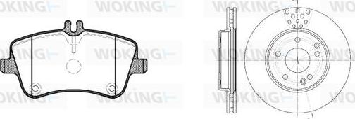 Woking 86683.00 - Дисковый тормозной механизм, комплект avtokuzovplus.com.ua