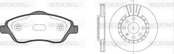 Woking 86743.04 - Дисковый тормозной механизм, комплект avtokuzovplus.com.ua