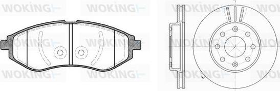 Woking 88863.00 - Дисковый тормозной механизм, комплект avtokuzovplus.com.ua