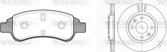 Woking 89403.02 - Комплект гальм, дисковий гальмівний механізм autocars.com.ua