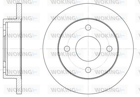 Woking D6013.00 - Тормозной диск autodnr.net