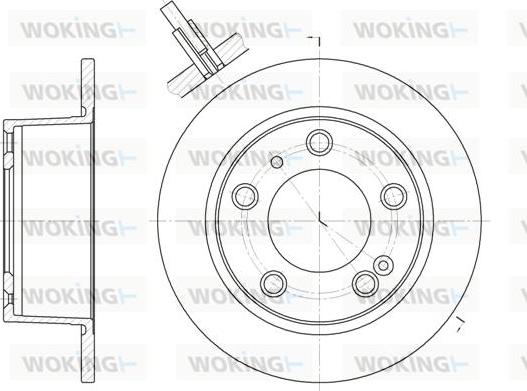 Woking D6020.00 - Гальмівний диск autocars.com.ua