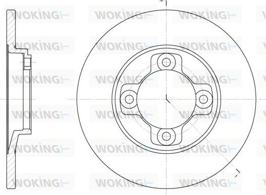 Woking D6031.00 - Тормозной диск avtokuzovplus.com.ua