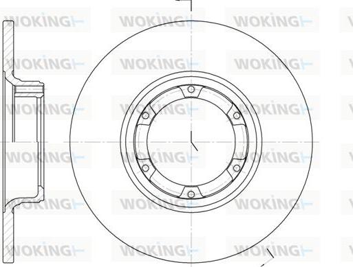 Woking D6033.00 - Тормозной диск avtokuzovplus.com.ua