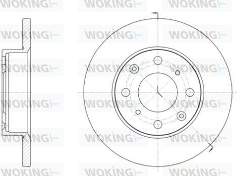 Woking D6040.00 - Гальмівний диск autocars.com.ua