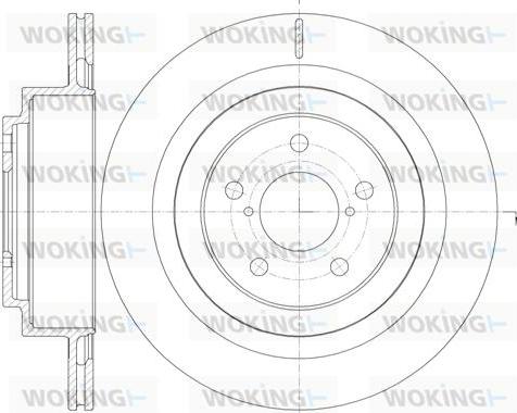 Woking D61001.10 - Гальмівний диск autocars.com.ua