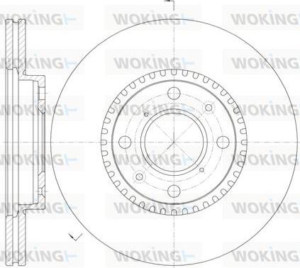 Woking D61002.10 - Тормозной диск avtokuzovplus.com.ua