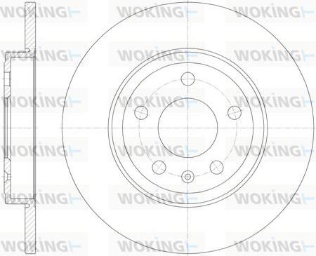 Woking D61011.00 - Гальмівний диск autocars.com.ua