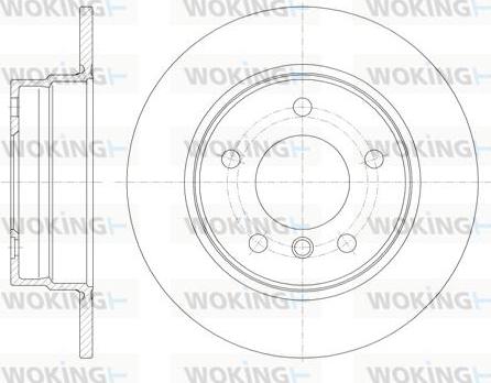 Woking D61013.00 - Тормозной диск avtokuzovplus.com.ua